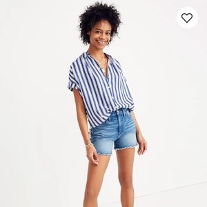Madewell Central Shirt in Shea Stripe